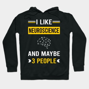 3 People Neuroscience Neuroscientist Neurobiology Hoodie